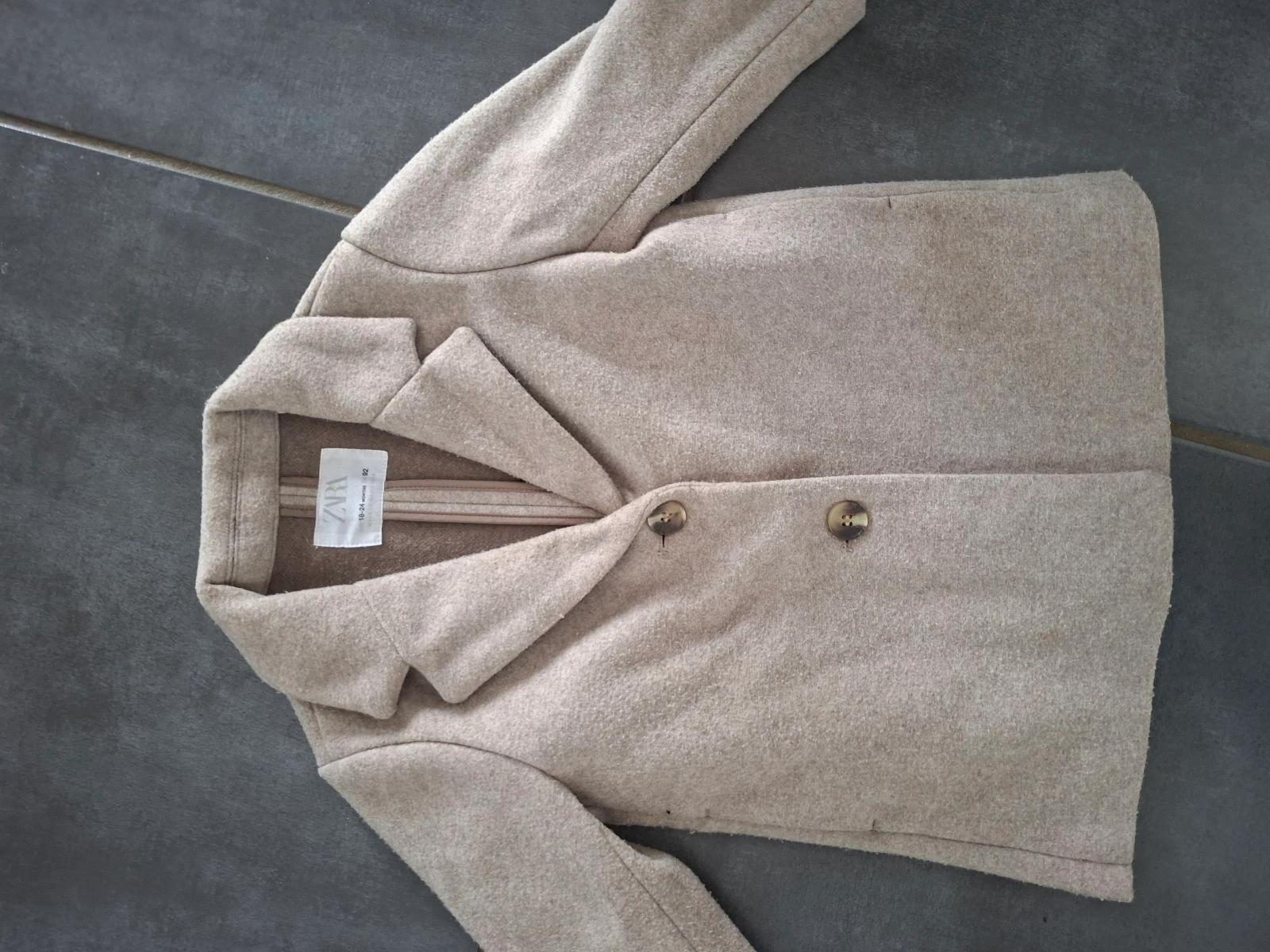 Chaqueta abrigo niña niño Zara beige 18 24 meses – photo 3